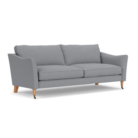 4 Seater Sofa – Blue Marl – House Weave – Robinson – The Cotswold Company