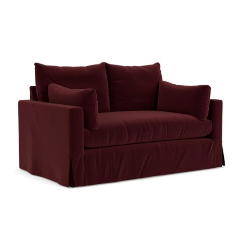 2 Seater Sofa – Dark Rosehip – Matt Velvet – Ashton – The Cotswold Company