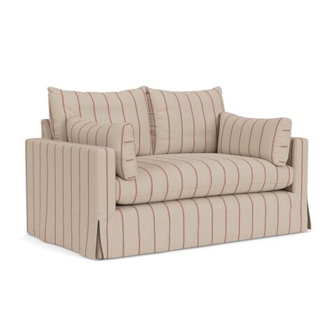2 Seater Sofa – Raspberry – Compton Stripe – Ashton – The Cotswold Company