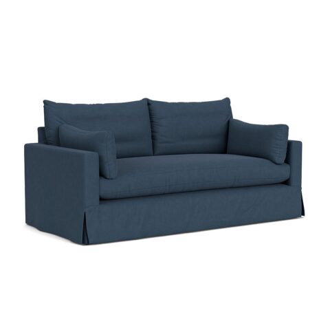 3 Seater Sofa – Indigo – House Linen Mix – Ashton – The Cotswold Company