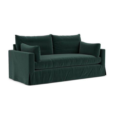 3 Seater Sofa – Lake – Matt Velvet – Ashton – The Cotswold Company