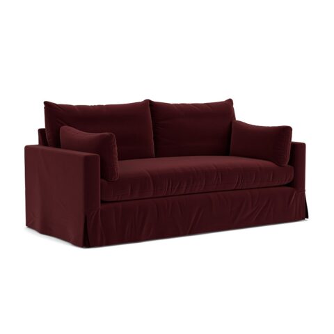 3 Seater Sofa – Dark Rosehip – Matt Velvet – Ashton – The Cotswold Company