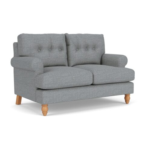 2 Seater Sofa – Navy – Herringbone Weave – Talbot – The Cotswold Company