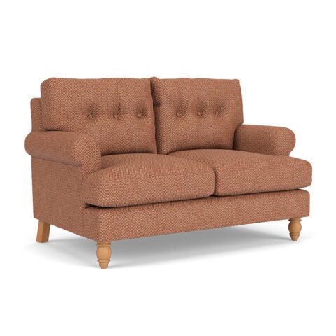 2 Seater Sofa – Brick – Herringbone Weave – Talbot – The Cotswold Company