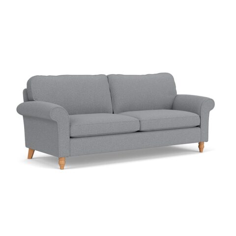 4 Seater Sofa – Blue Marl – House Weave – Hurley – The Cotswold Company