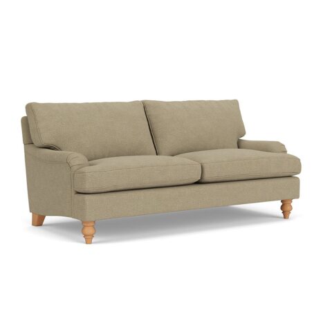 3 Seater Sofa – Green Marl – House Weave – Morris – The Cotswold Company