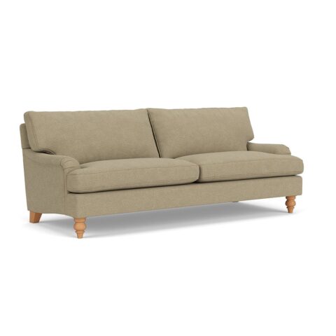 4 Seater Sofa – Green Marl – House Weave – Morris – The Cotswold Company