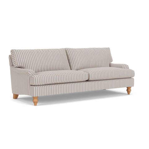 4 Seater Sofa – Indigo – Kingham Stripe – Morris – The Cotswold Company