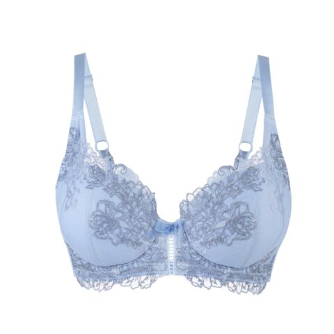 Ashley Embroidery Silk & Organic Cotton Supportive Plunge Bra | Size: 40G