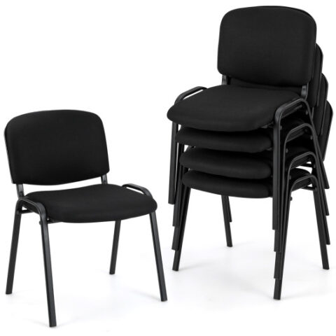 5 Pieces Elegant Conference Office Chair Set for Guest Reception-Set of 5