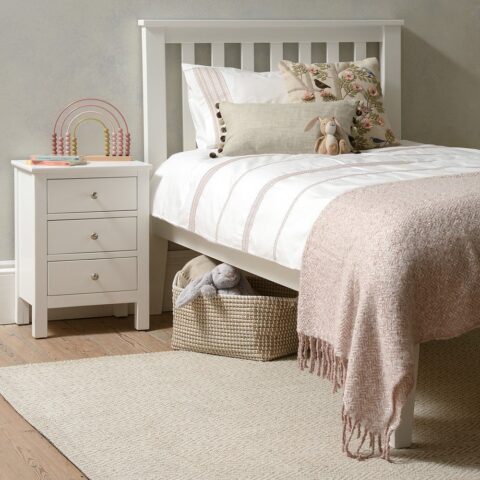 3ft Single Bed – Pensham Pure White – The Cotswold Company