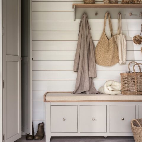 4 Drawer Shoe Bench – Chester Dove Grey – The Cotswold Company