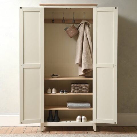 2 Door Hallway Cupboard – Chester Classic Cream – The Cotswold Company