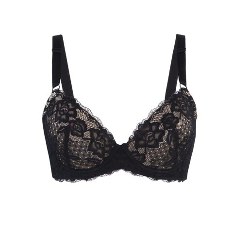 Debbie Lace Organic Cotton & Silk Plunge Bra | Size: 40DD