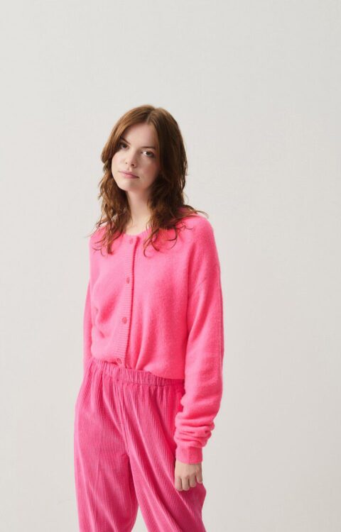 Cardigan Dam19e Rose-Fluo | Color: ROSE FLUO | Size: XS/S