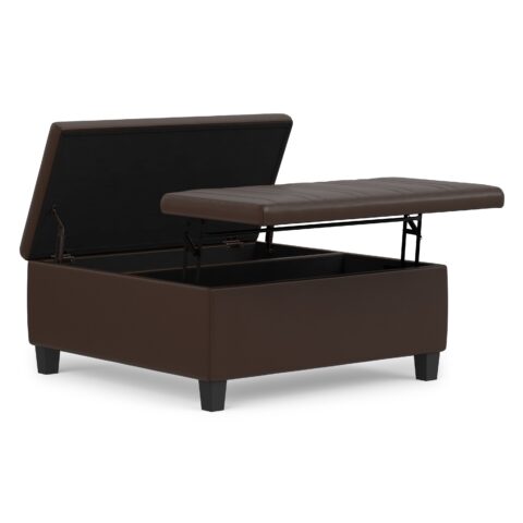 Ellis Table Ottoman in Vegan Leather