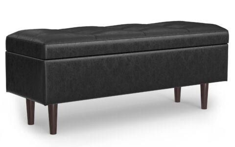 Shay Mid Century Rectangular Storage Ottoman