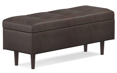 Shay Mid Century Rectangular Storage Ottoman