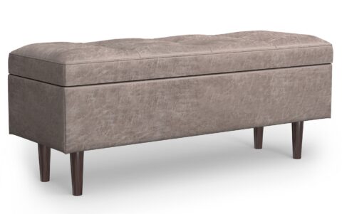 Shay Mid Century Rectangular Storage Ottoman