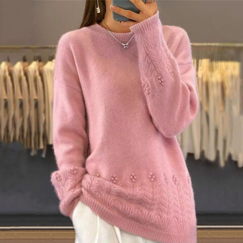 Alma | Floral Knit Sweater