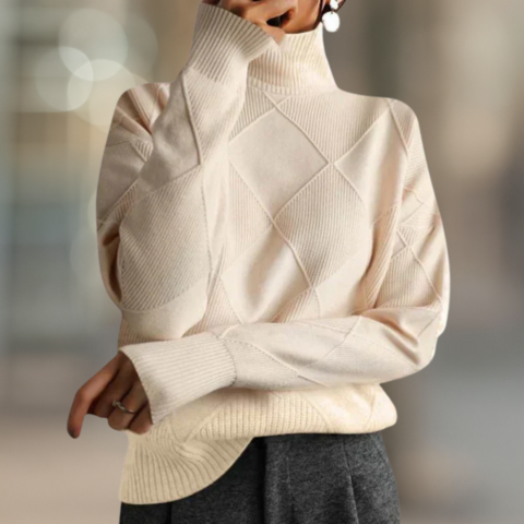 Aspen Ultra Cozy Ribbed Knit Turtleneck Women’s Sweater