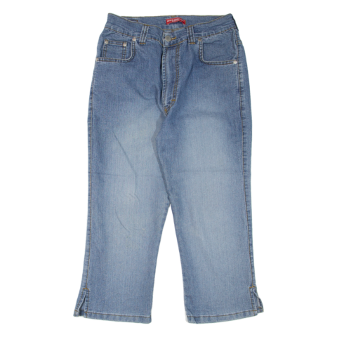 MISS SIXTY Cropped Womens Jeans Blue Regular Straight Stone Wash W26 L20