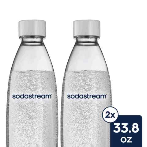 SodaStream Sodastream Slim Sparkling Water Bottle Twin Pack White 33.8 oz