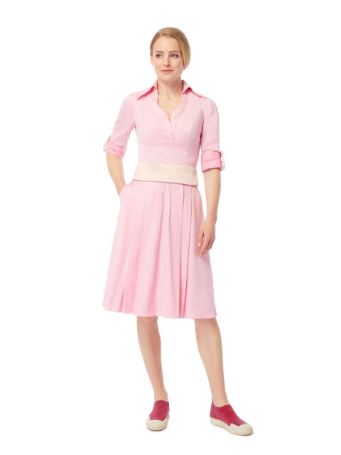 EUCALYPTUS|3-Way Flared Shirt-Dress | Colour: AQUA | Size: 12