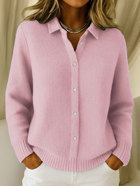Elaine | Classic Knit Button Cardigan
