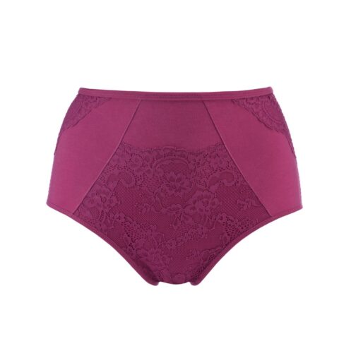 Fuchsia – High Waisted Silk & Organic Cotton Full Brief | Size: 8