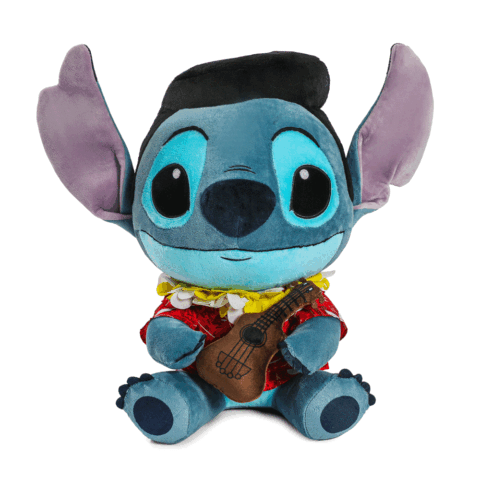 Disney Stitch – Hawaiian Elvis Hug Me Plush with Shake Action