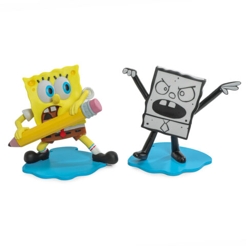 Sponge Bob Square Pants – Sponge Bob & Doodle Bob Vinyl Mini Figure 2-Pack