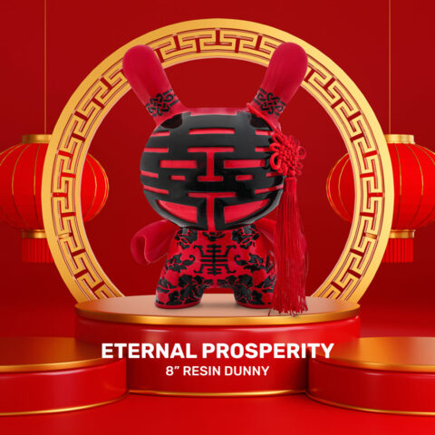 Eternal Prosperity 8″ Dunny Resin Art Figure – Limited Edition
