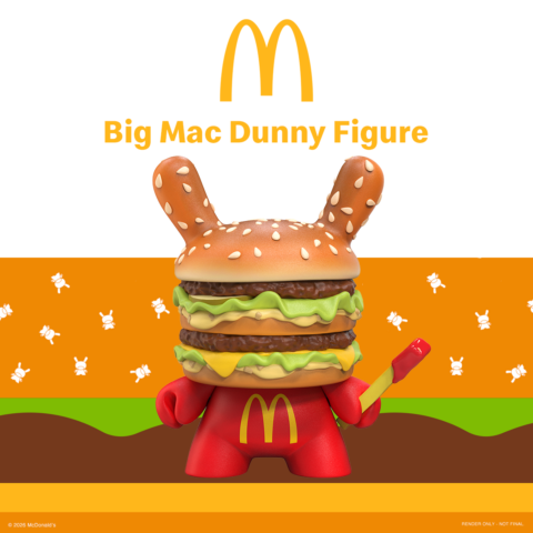 Mc Donald’s Big Mac 8″ Vinyl Dunny Art Figure (PRE-ORDER)