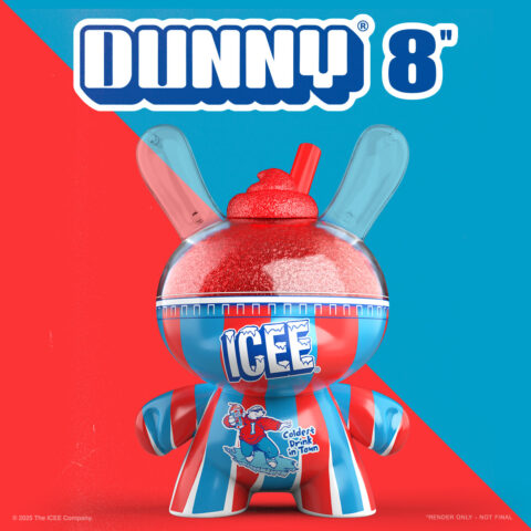 Kidrobot & ICEE – Cherry ICEE 8″ Dunny Art Figure (PRE-ORDER)