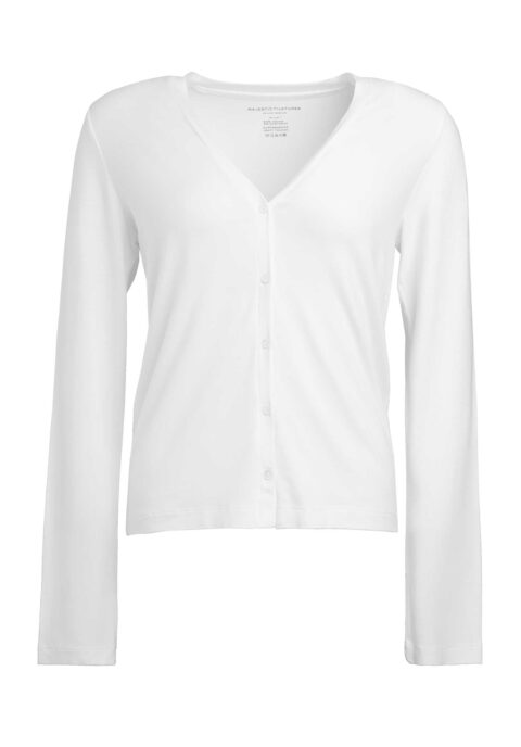 Cardigan M001-fgi035 White | Color: WHITE | Size: 2-M