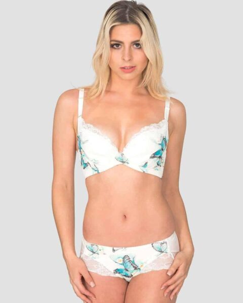 Morpho – Bendable Wire Silk & Organic Cotton Bra | Size: 42DD