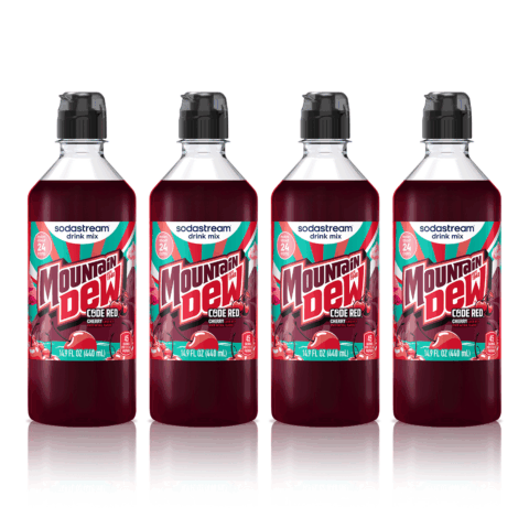 SodaStream Sodastream MTN DEW Code Red Cherry Drink Mix 4 Pack 440ml