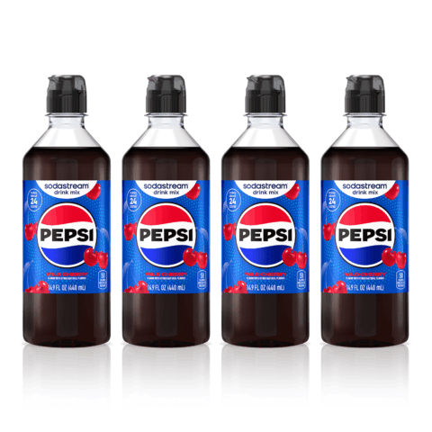 SodaStream Sodastream Pepsi Wild Cherry Drink Mix 4 Pack 440ml