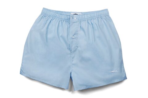 Powder Blue Cotton Boxer Shorts | Size: S | Colour: Powder Blue