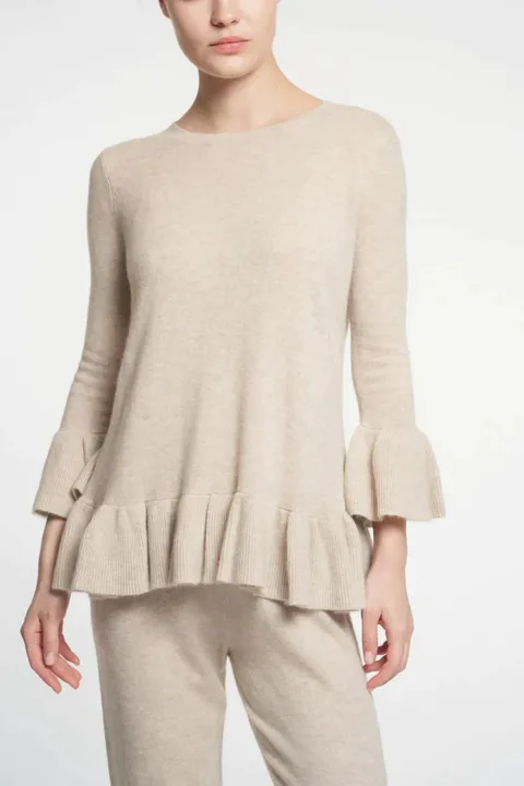 Pullover T08 Honeysuckle Oatmeal | Color: OATMEAL | Size: L