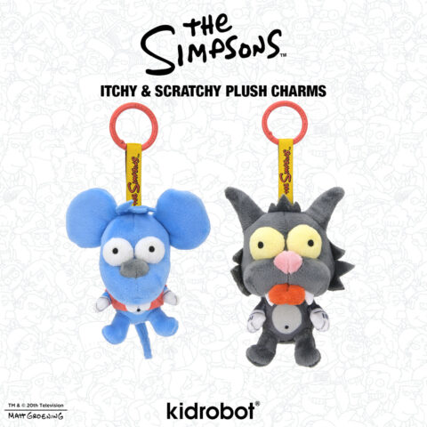 The Simpsons – Itchy & Scratchy Plush Charm Bundle 2-Pack (PRE-ORDER)