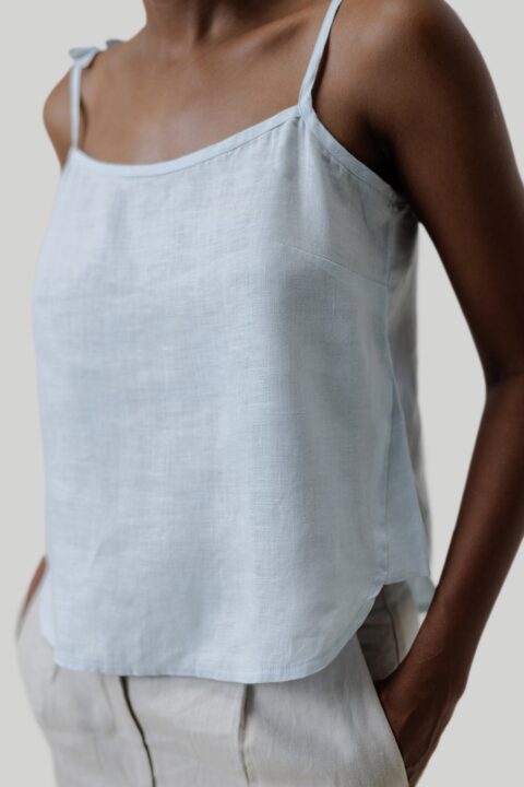 Tie-up Camisole in Blue | Color: Summer Blue | Size: L