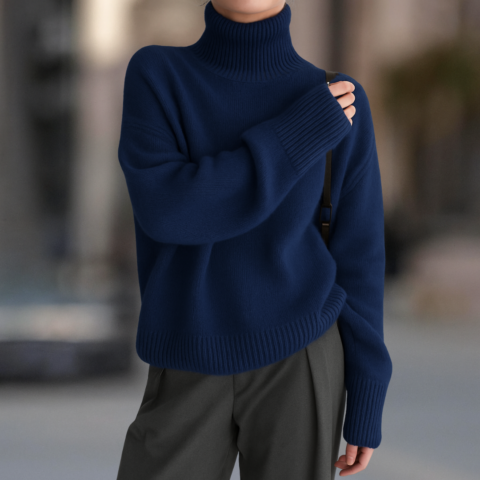 Vail Luxe Ultra Cozy Cashmere Blend Turtleneck Women’s Sweater