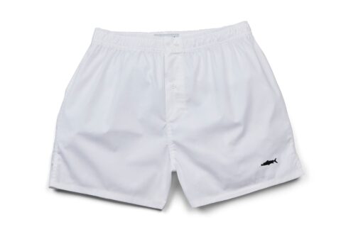 White Cotton Boxer Shorts | Size: L | Colour: White