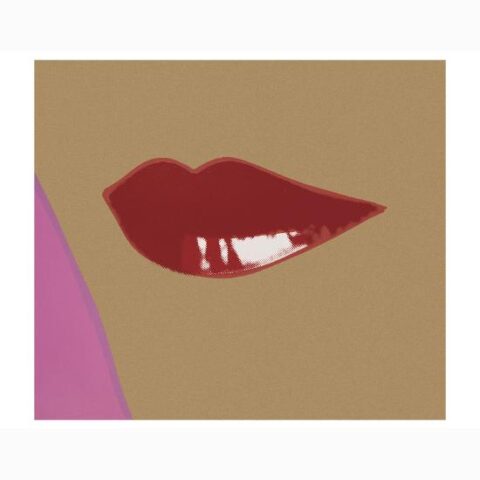 Art Print: 1 page from Lips Book, c. 1975 by Andy Warhol: 11x14in