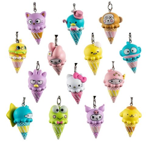 Hello Sanrio Ice Cream Cone Keychains by Kidrobot