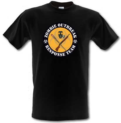 Zombie Outbreak Response Team male t-shirt.