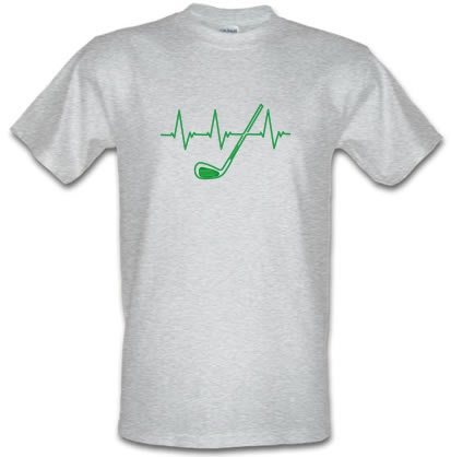 Golf Heartbeat male t-shirt.