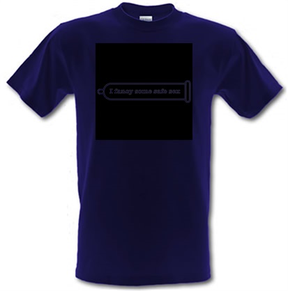 I Fancy Some Safe Sex male t-shirt.